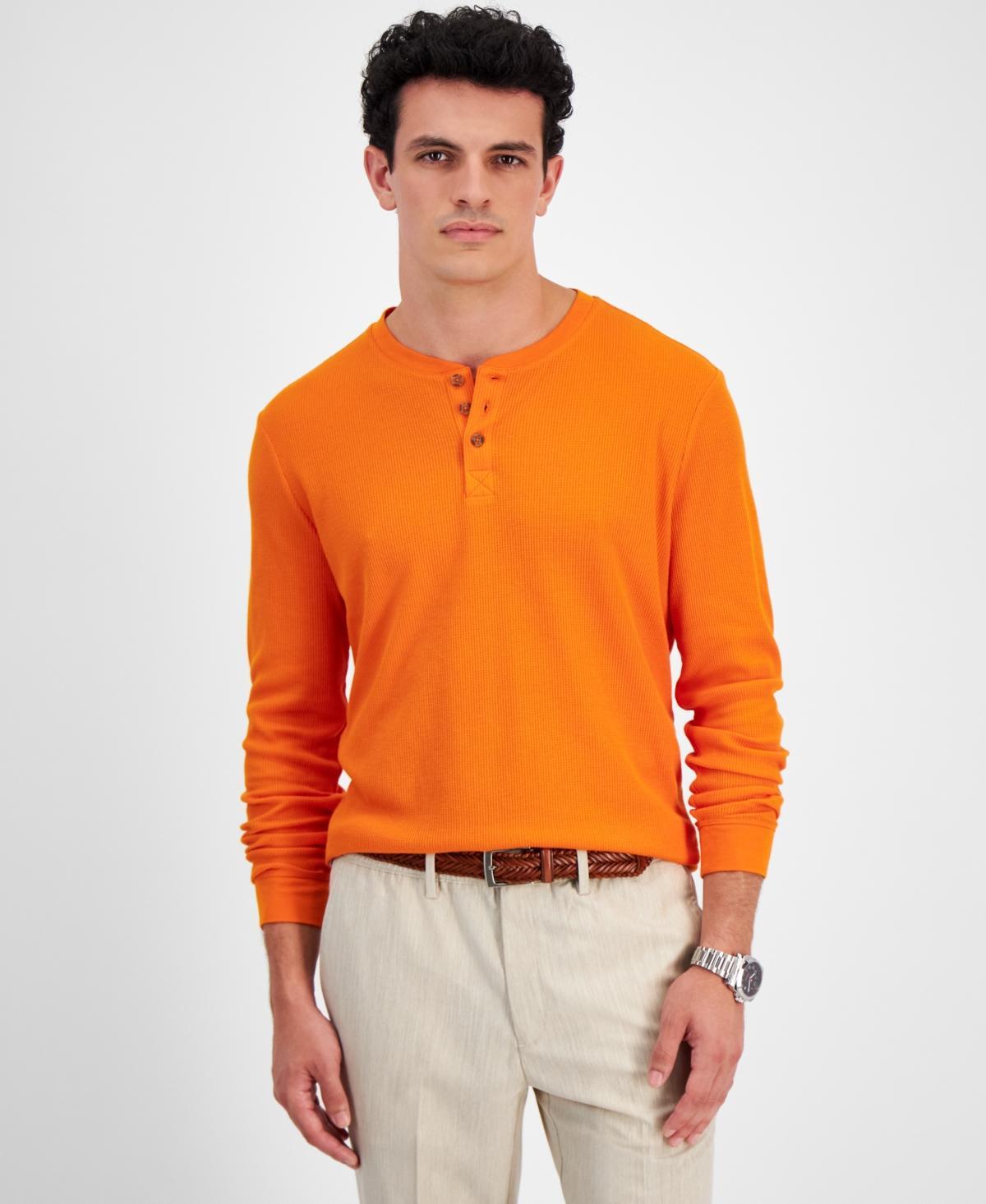 Club Room Mens Thermal Long-Sleeve Henley, Created for Macys Product Image