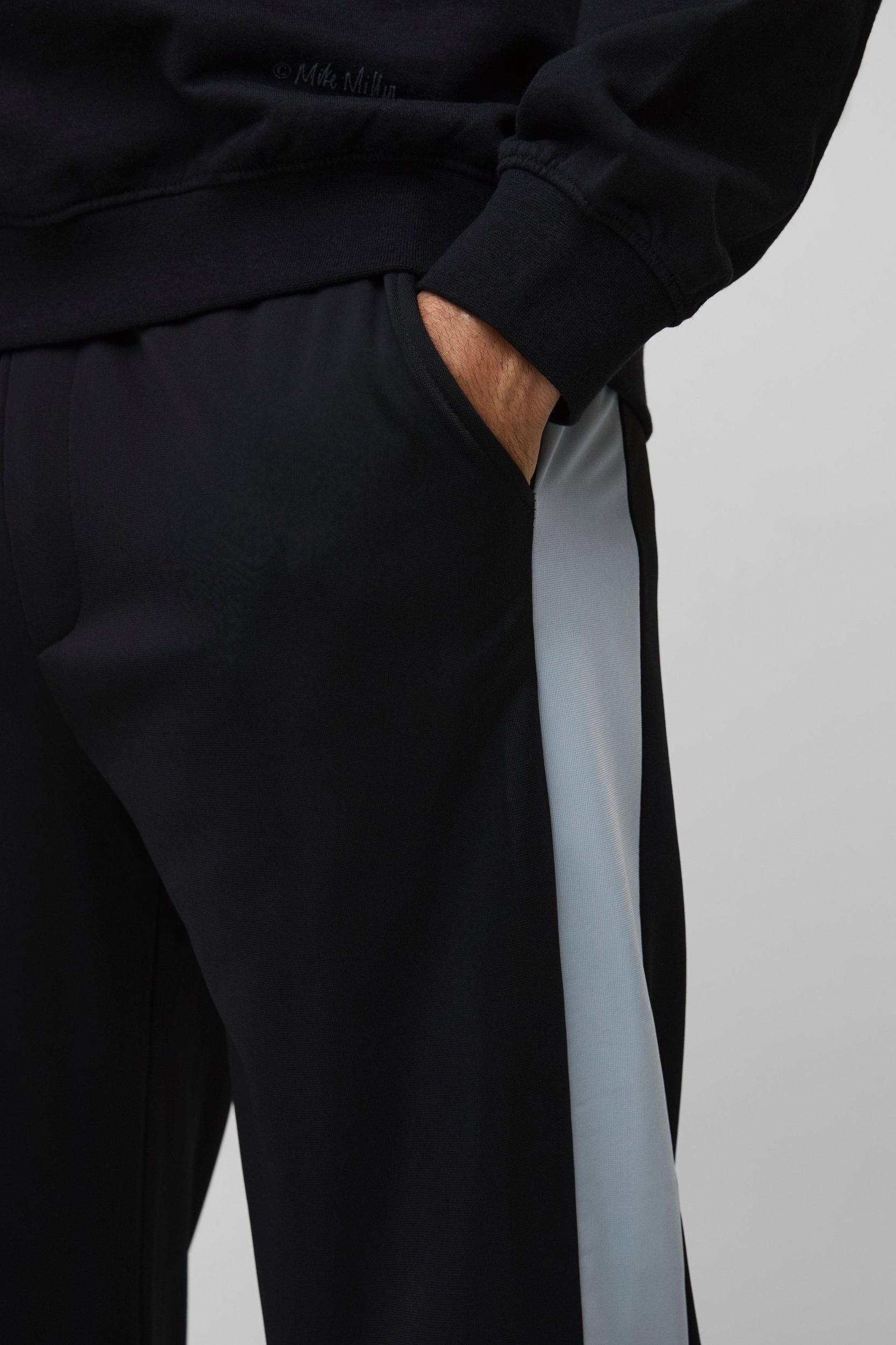 Elasticated Waist Relaxed Fit Side Panel Track Pants | boohooMAN USA Product Image