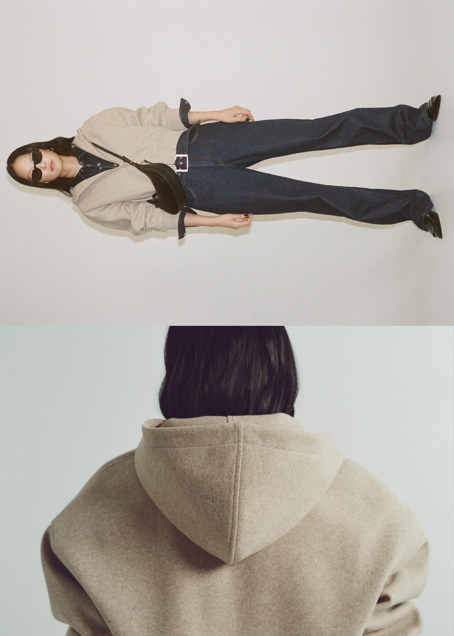 Oversized hooded jacket - Women | MANGO USA Product Image
