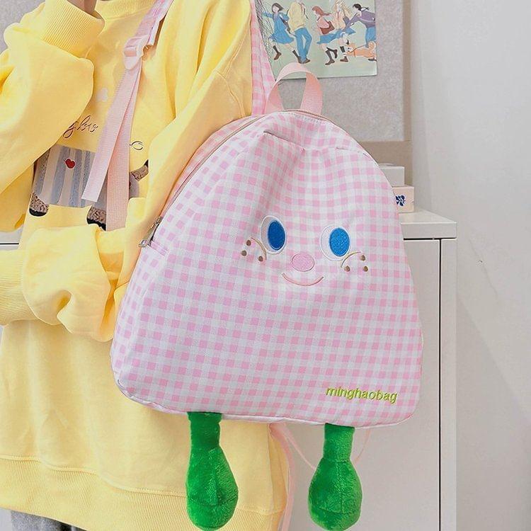 Cartoon Plaid Backpack Product Image