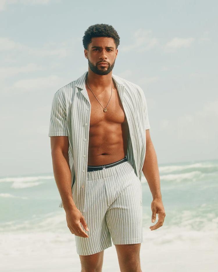 MENS ROBERT KNIT STRIPE SHORT - MB0900007 Product Image