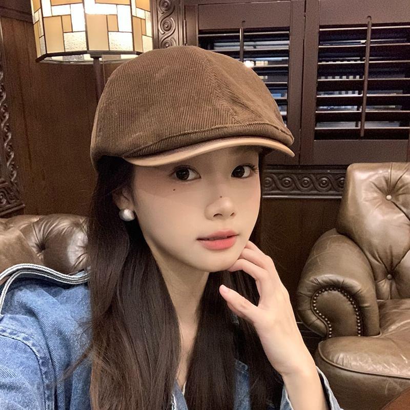 Corduroy Newsboy Cap Product Image