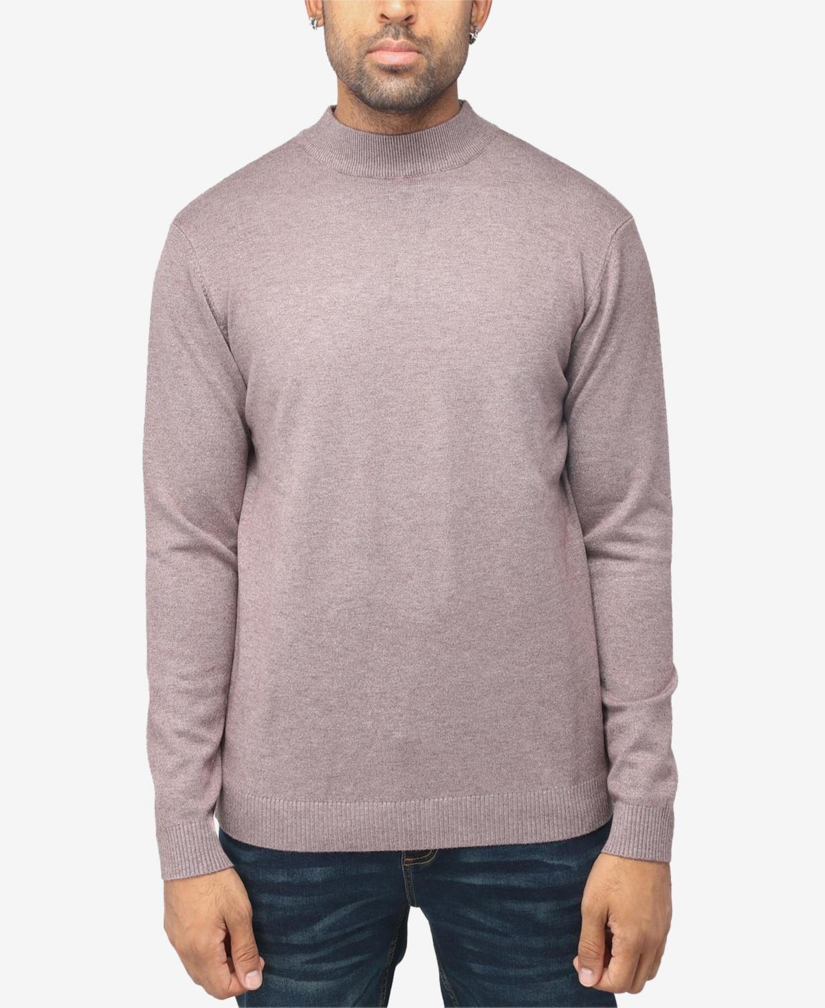 Men's Xray Regular-Fit Mockneck Sweater, Size: 3XL, Brown Product Image