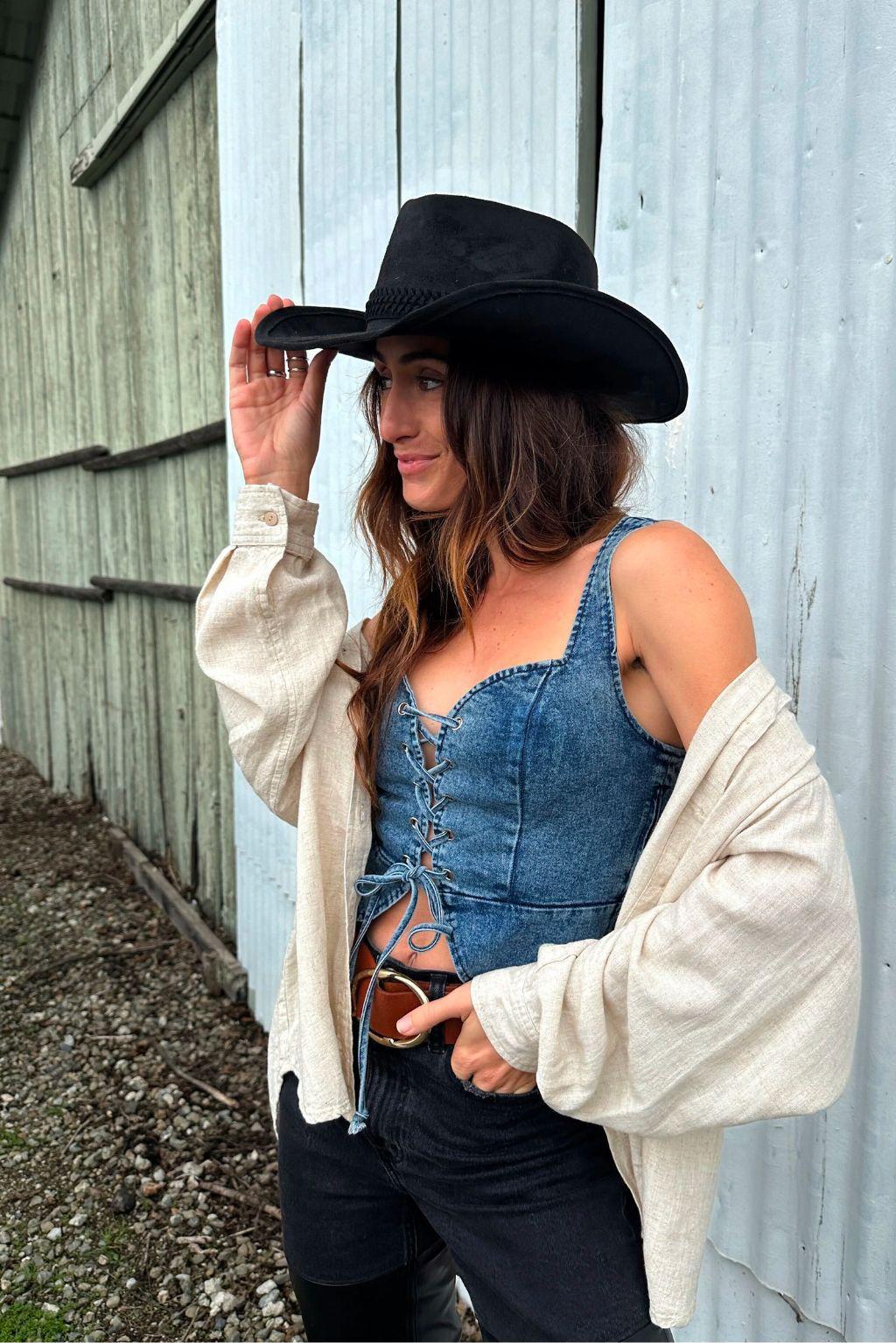 Spears Denim Bustier Product Image