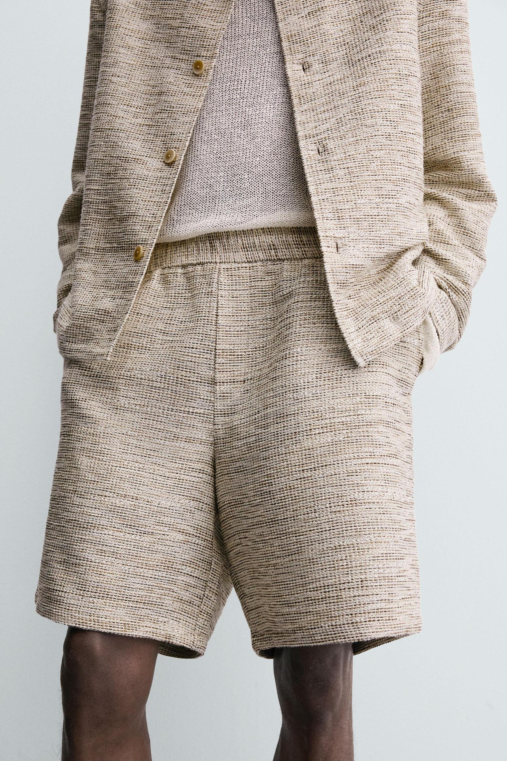 TEXTURED CONTRAST SHORTS Product Image