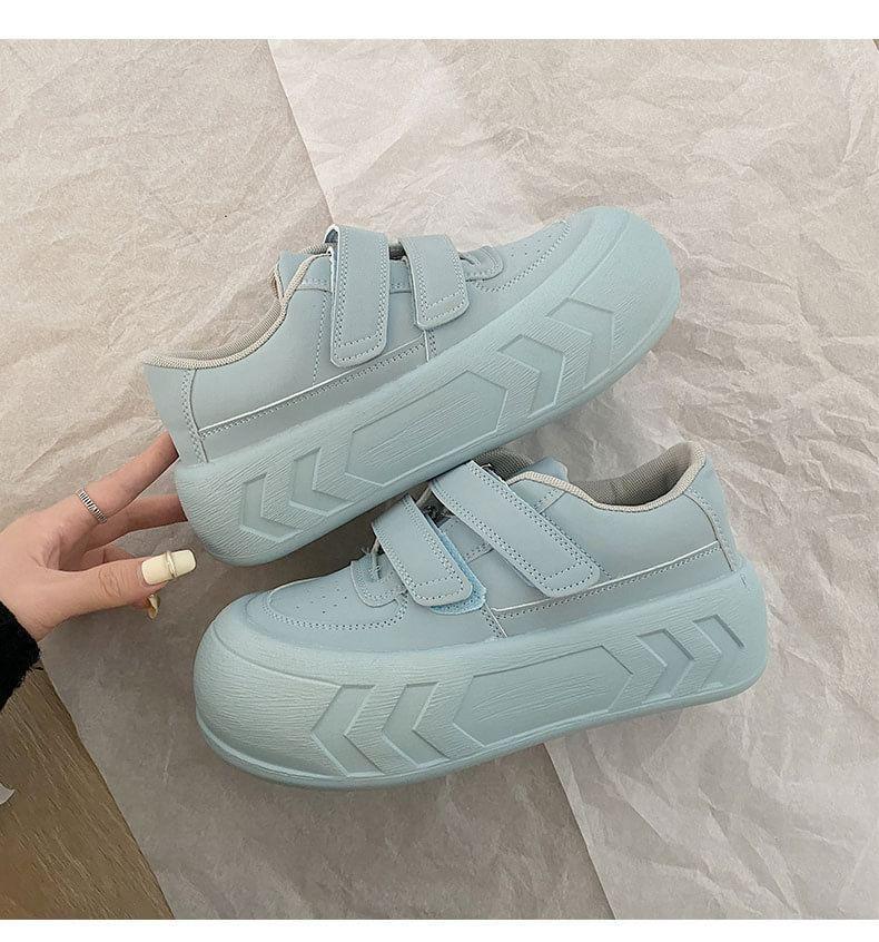 Adhesive Strap Platform Sneakers Product Image