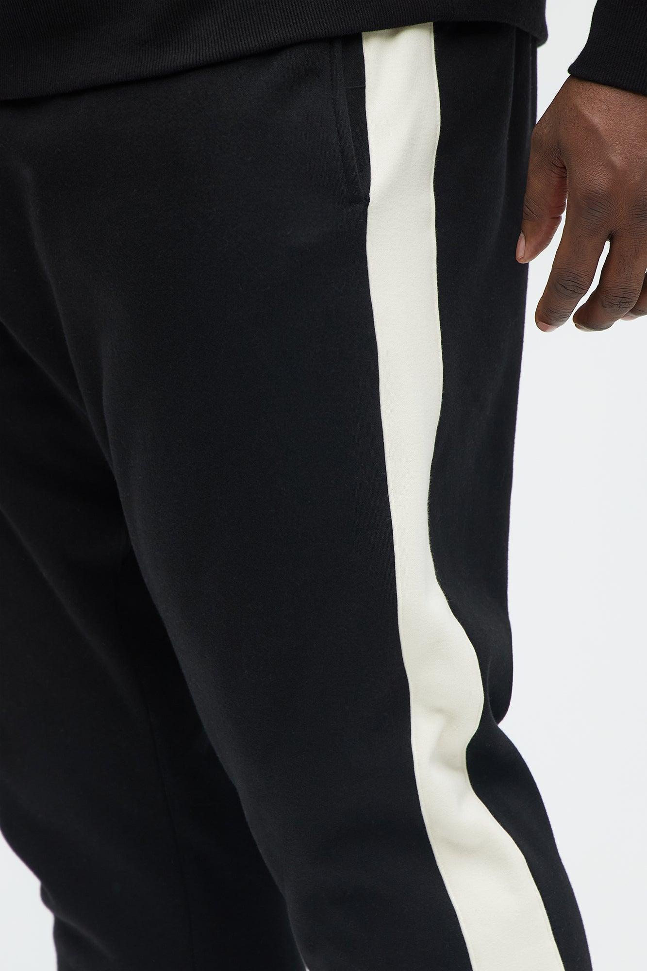 Tyson Heavyweight Striped Jogger - Black Product Image