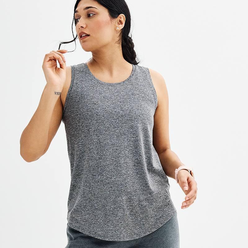 Women's Tek Gear® Dry Tek Tank Top, Size: Small, Gray Product Image
