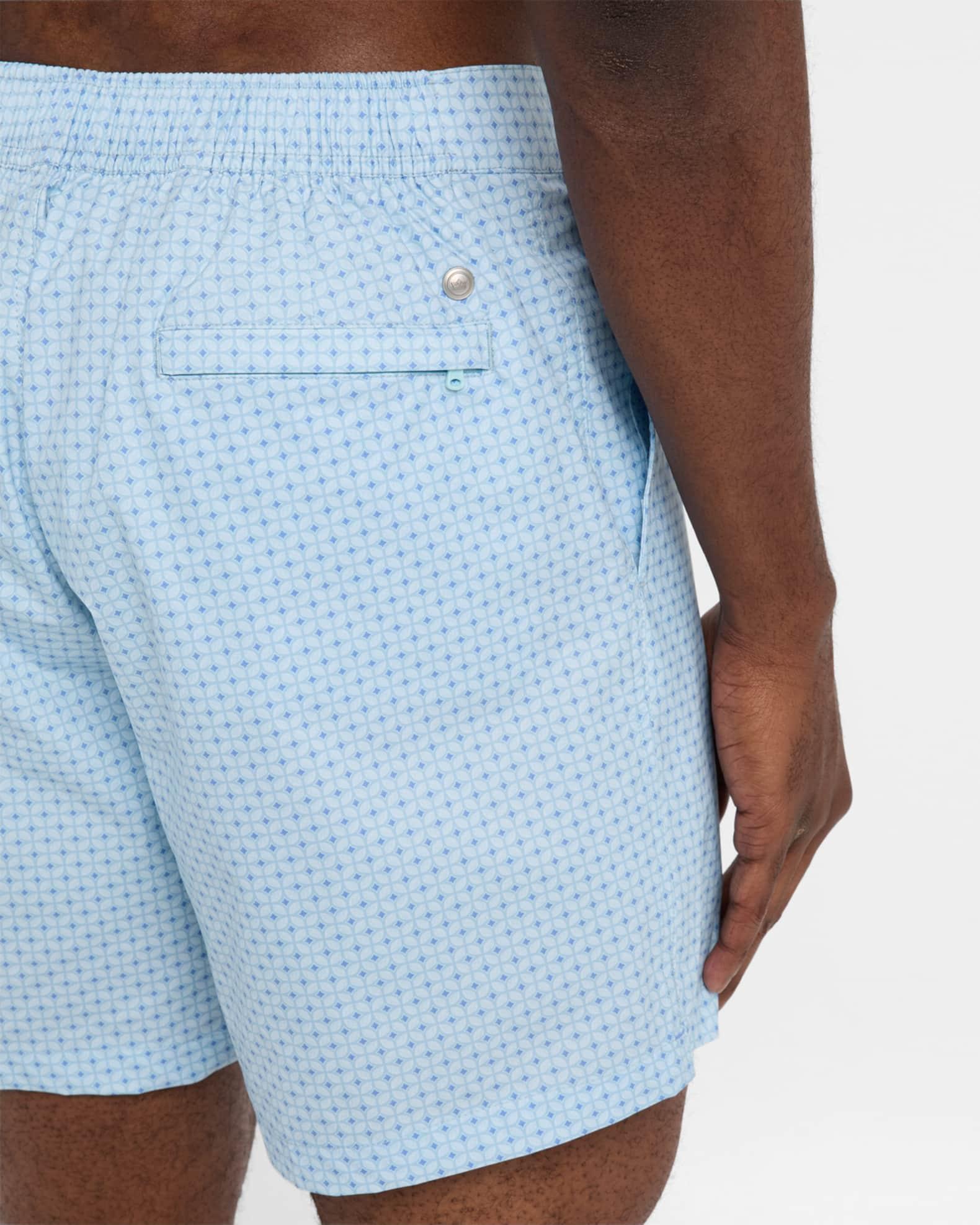 Men's Sicilian Geometric Swim Trunks Product Image