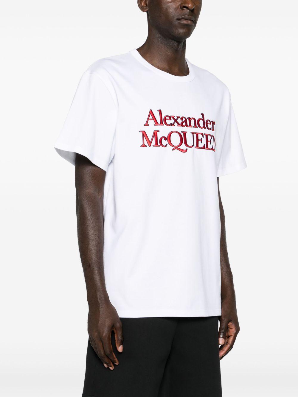 logo-embroidered cotton T-shirt Product Image