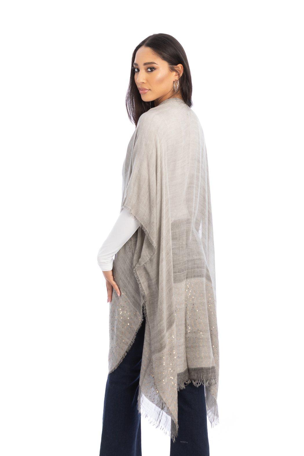 Fringed Sequin Kimono Product Image