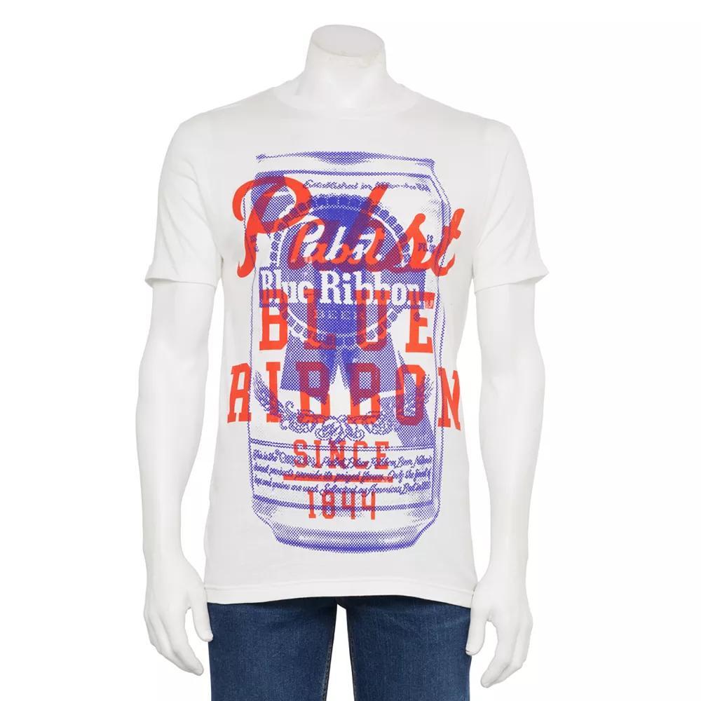 Men's Pabst Blue Ribbon Oversized Can Tee, Size: XXL, White Product Image