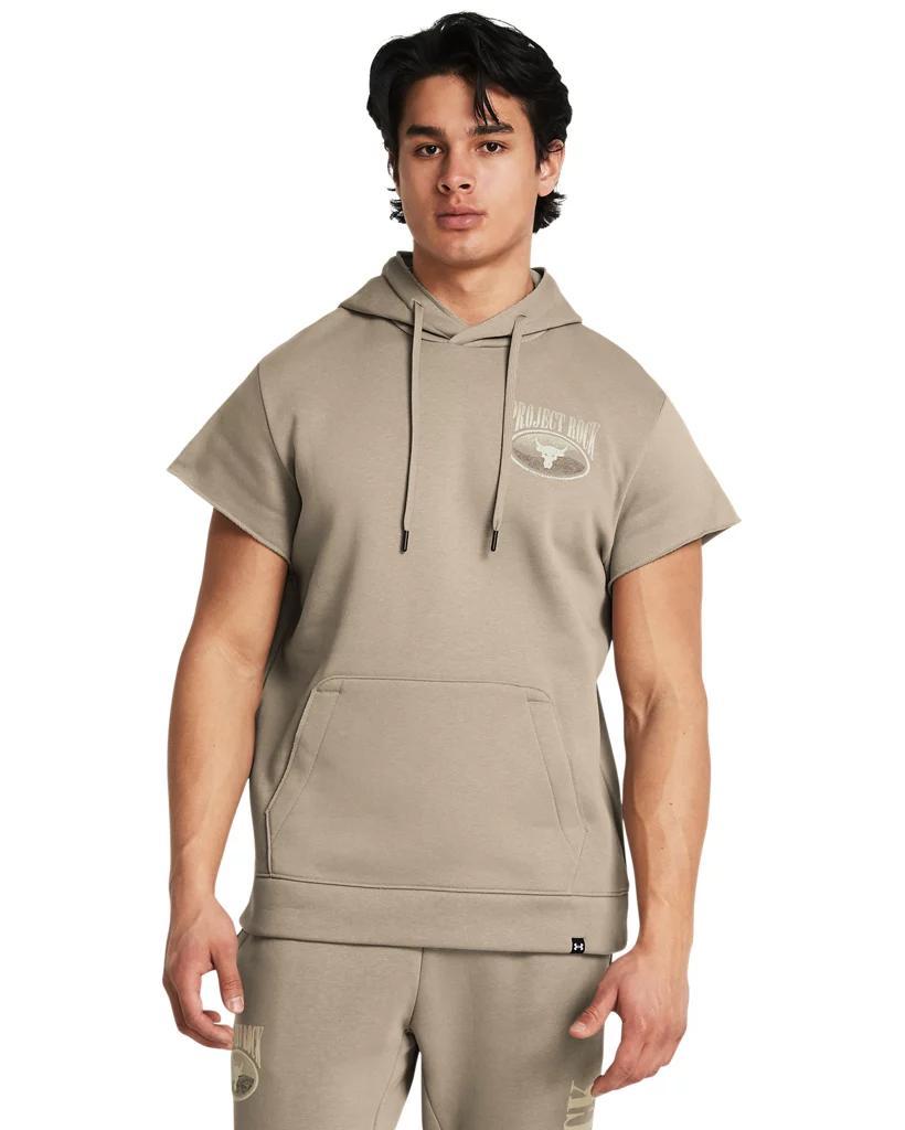 Men's Project Rock Essential Fleece Short Sleeve Hoodie Product Image