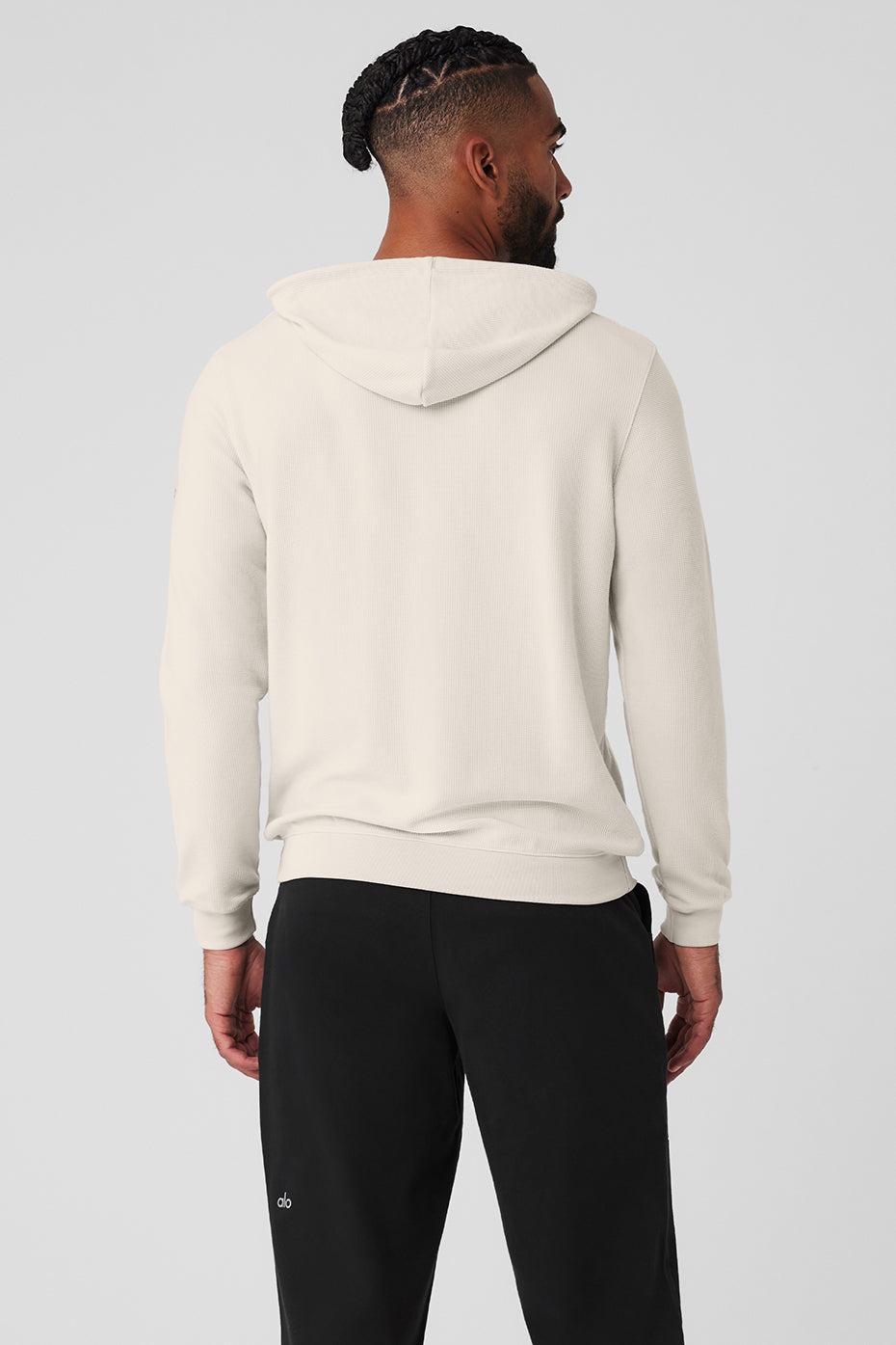 Micro Waffle Fast Break Hoodie - Bone Male Product Image