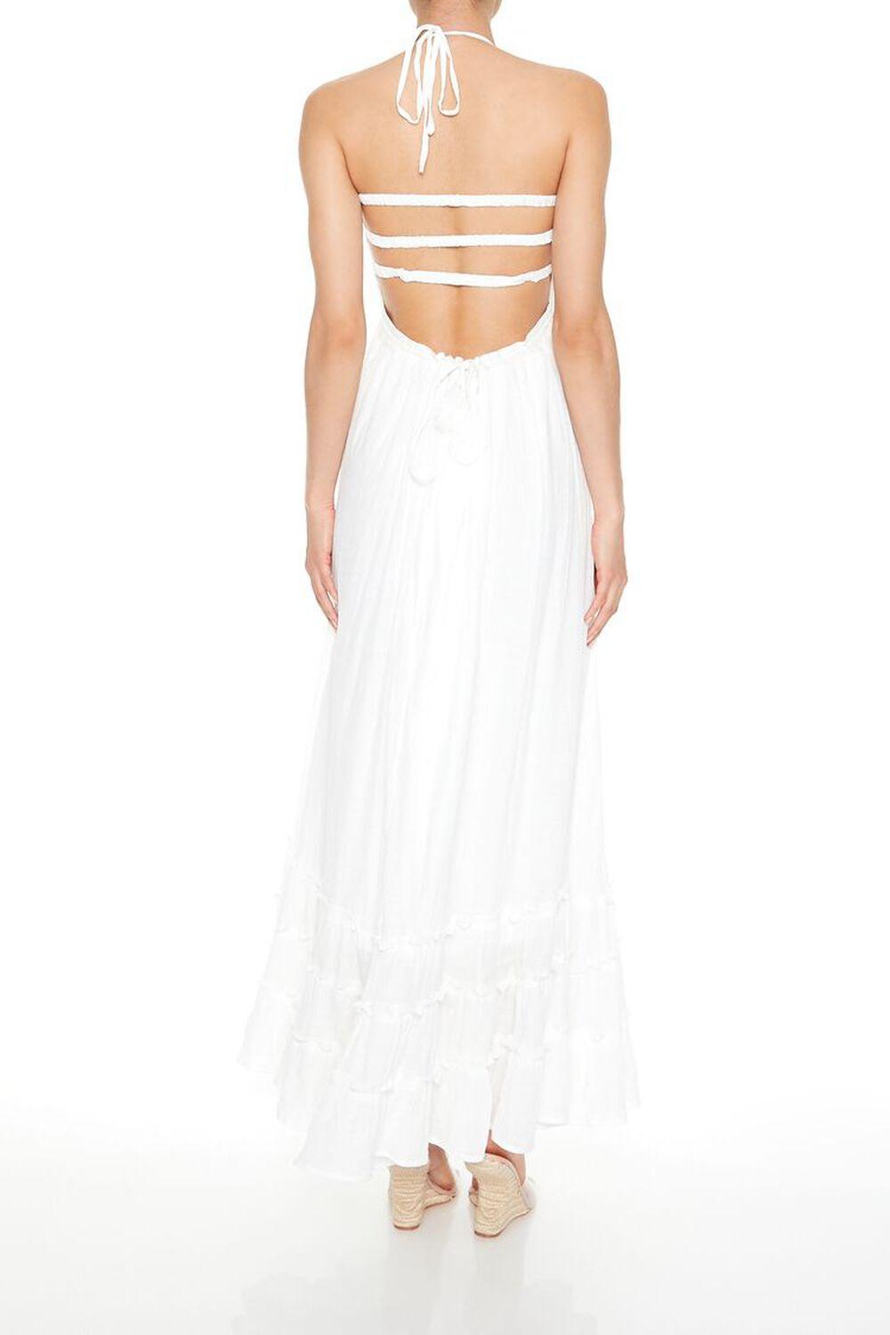 Tiered Gauze Halter Maxi Dress | Forever 21 Product Image