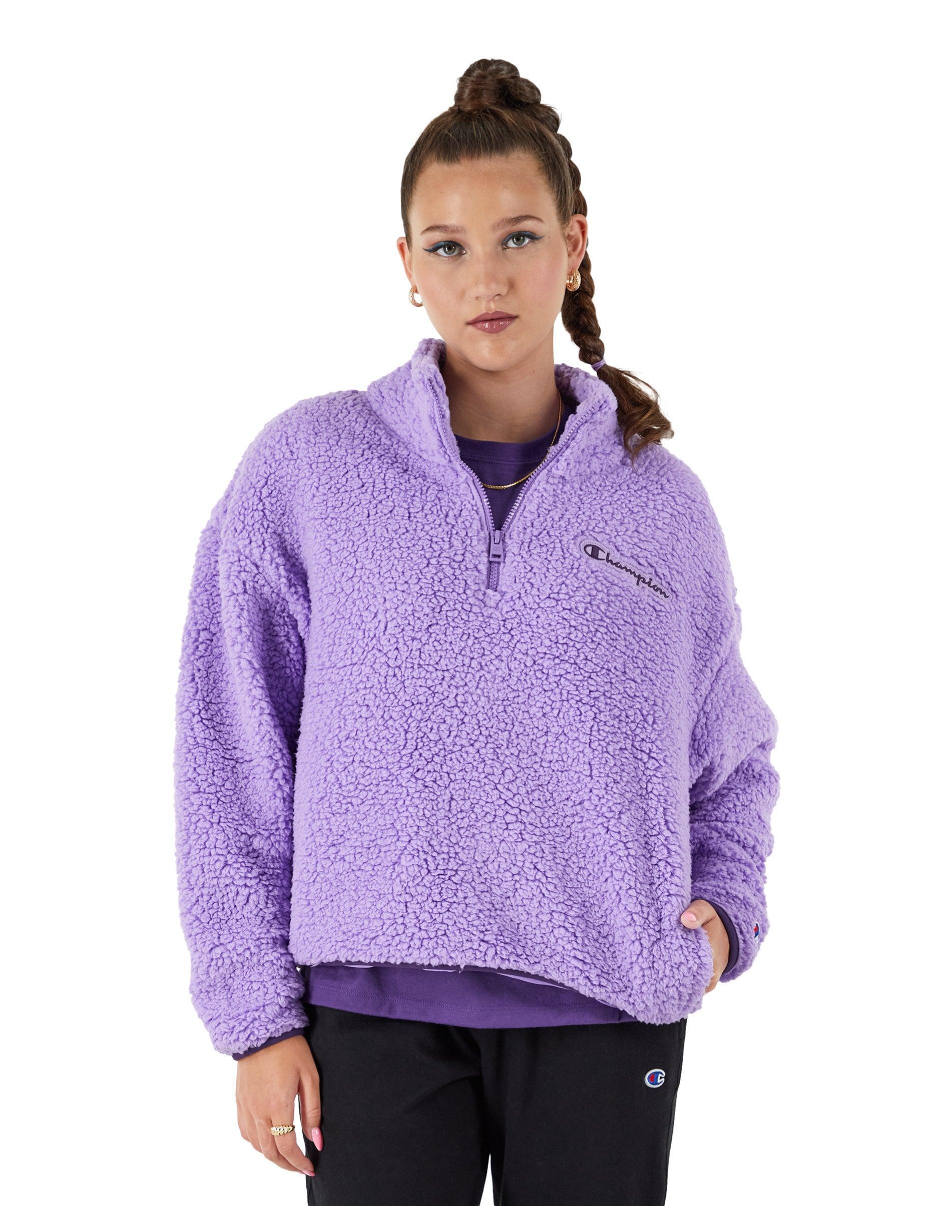 Champion Sherpa 1/4 Zip (Natural) Women's Clothing Product Image