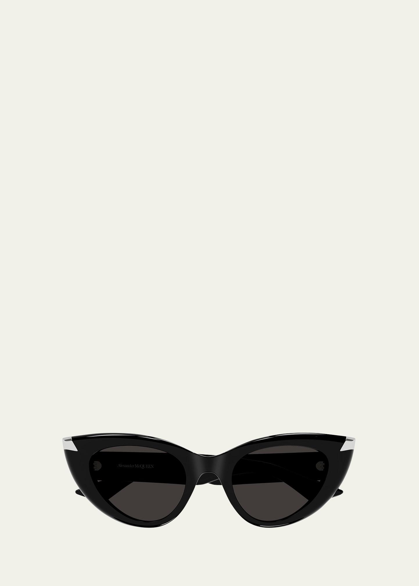 Womens Punk Rivet 50MM Cat-Eye Sunglasses Product Image