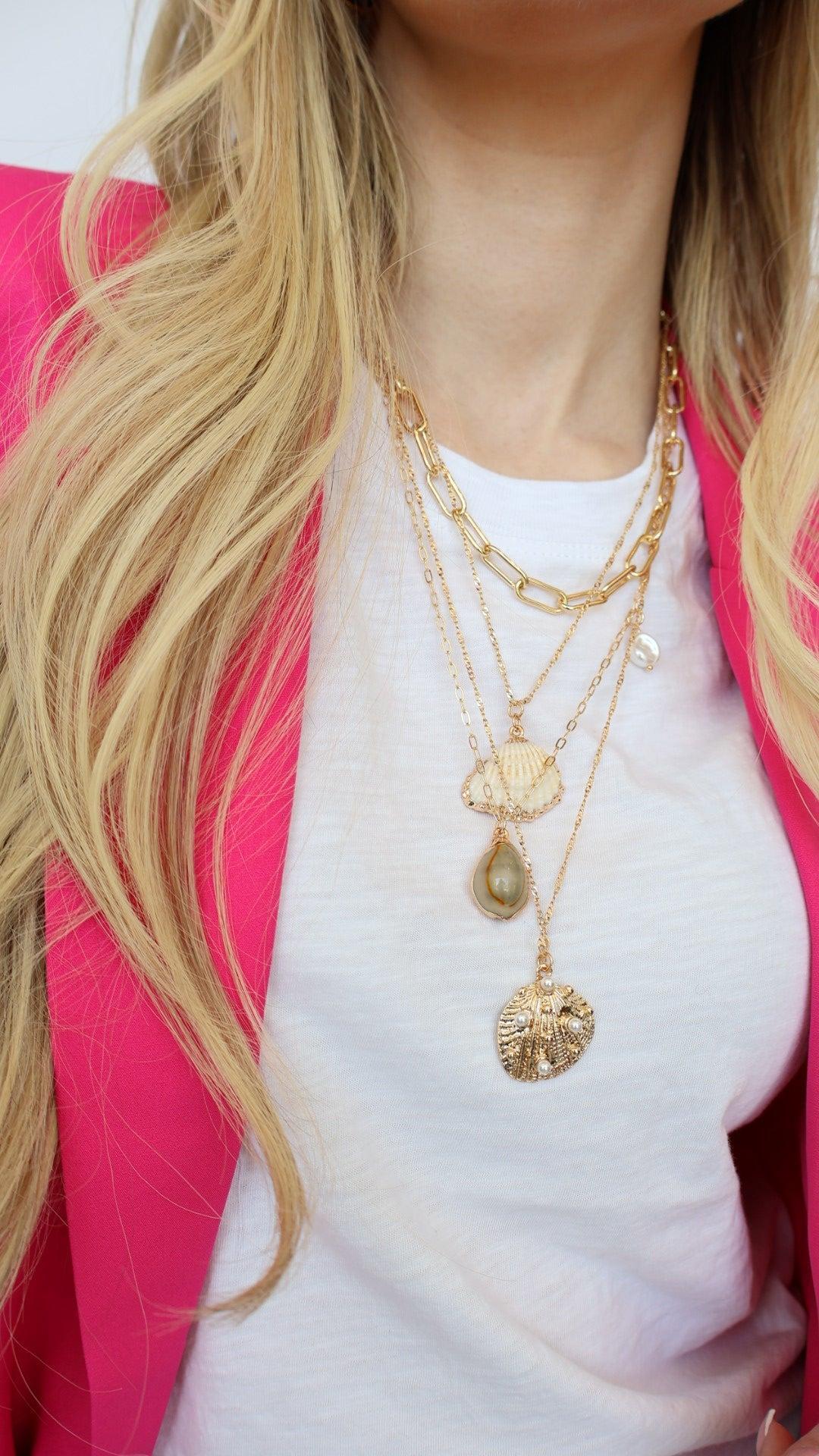 Charms Layered Chains Necklace Product Image