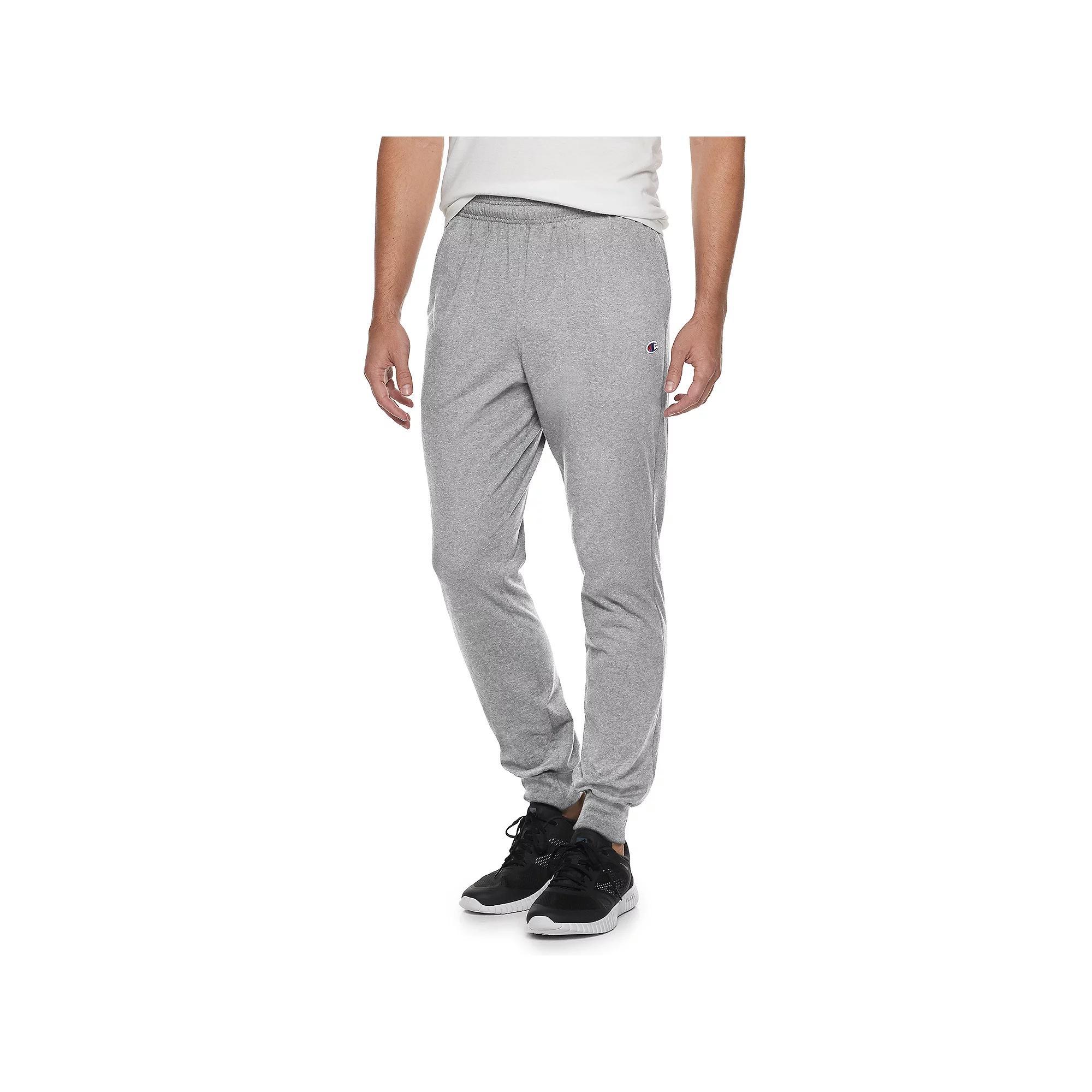 Men's Champion® Jersey Joggers, Size: Medium, Oxford Gray Product Image