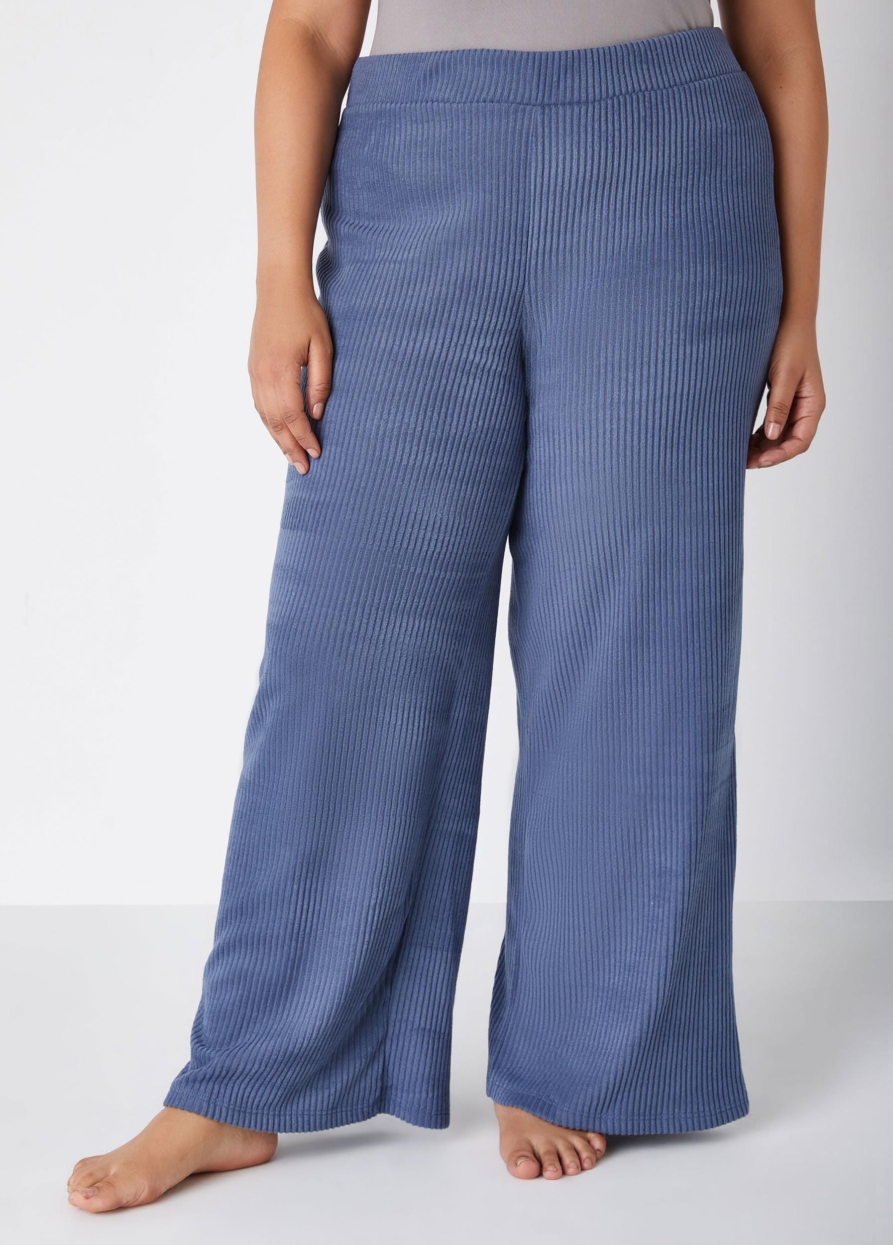 Ribbed Fleece Lounge Pants Product Image