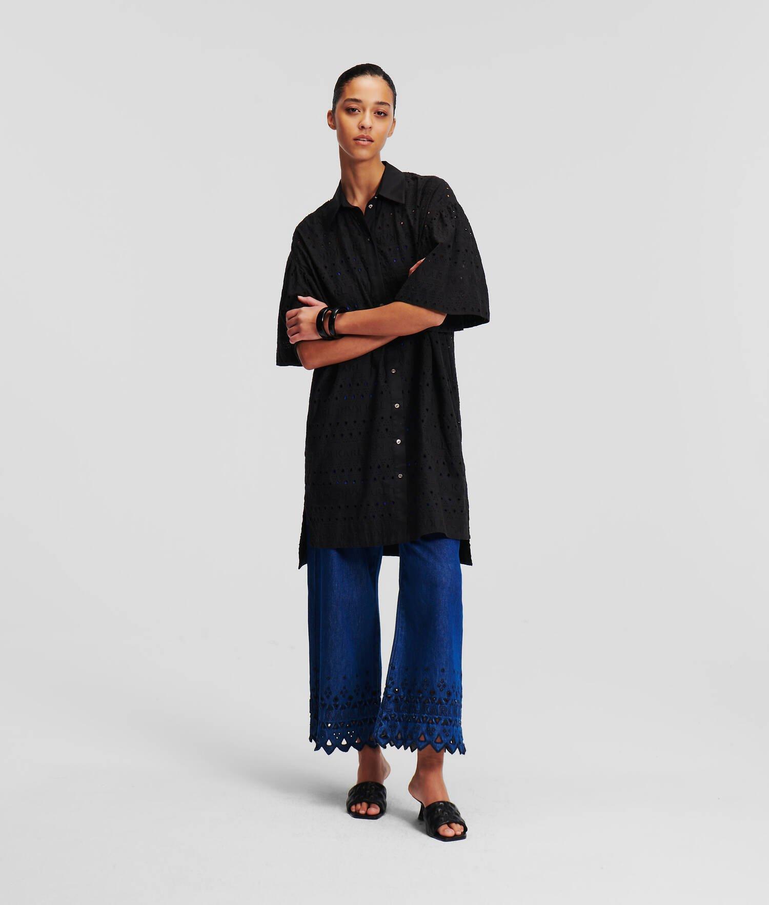 BRODERIE ANGLAISE SHIRT DRESS Product Image
