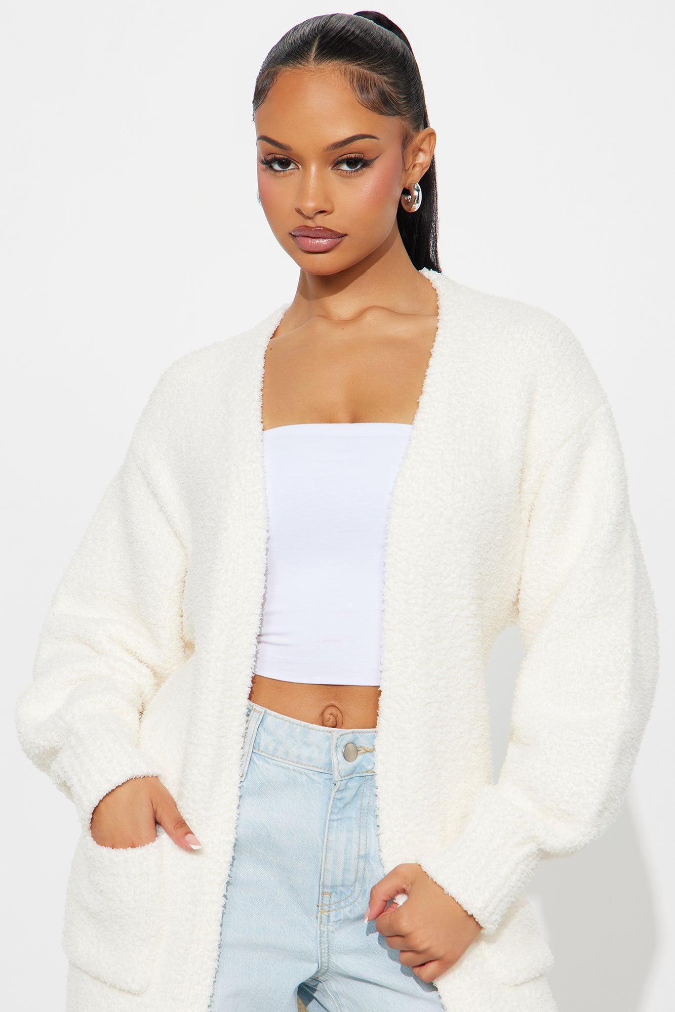 Living In It Cardigan - Ivory Product Image