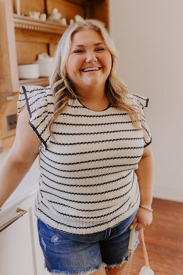 Picnic On The Pier Knit Top Curves Product Image