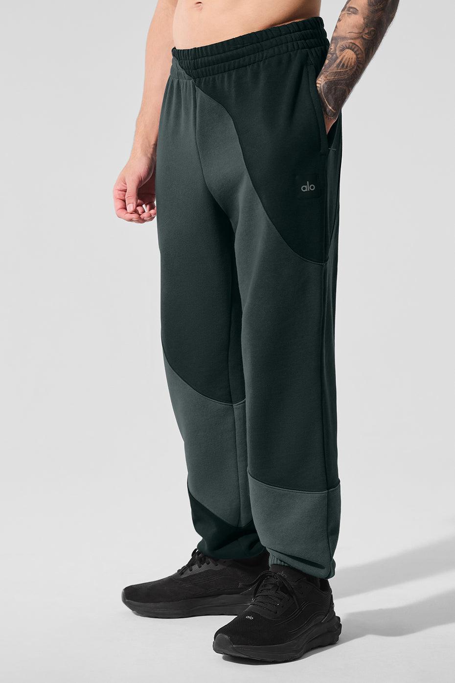 Make Waves Sweatpant - Charcoal Green Tonal Product Image