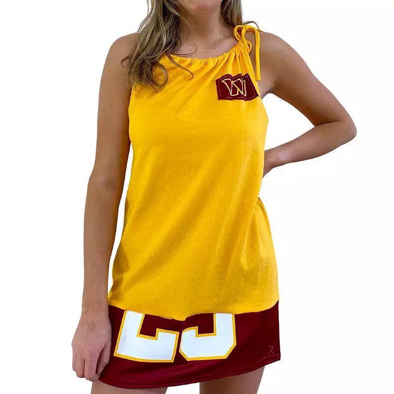Women's Refried Apparel Gold Washington Commanders Sleeveless Tank Top Dress, Size: Medium, Wft Gold Product Image