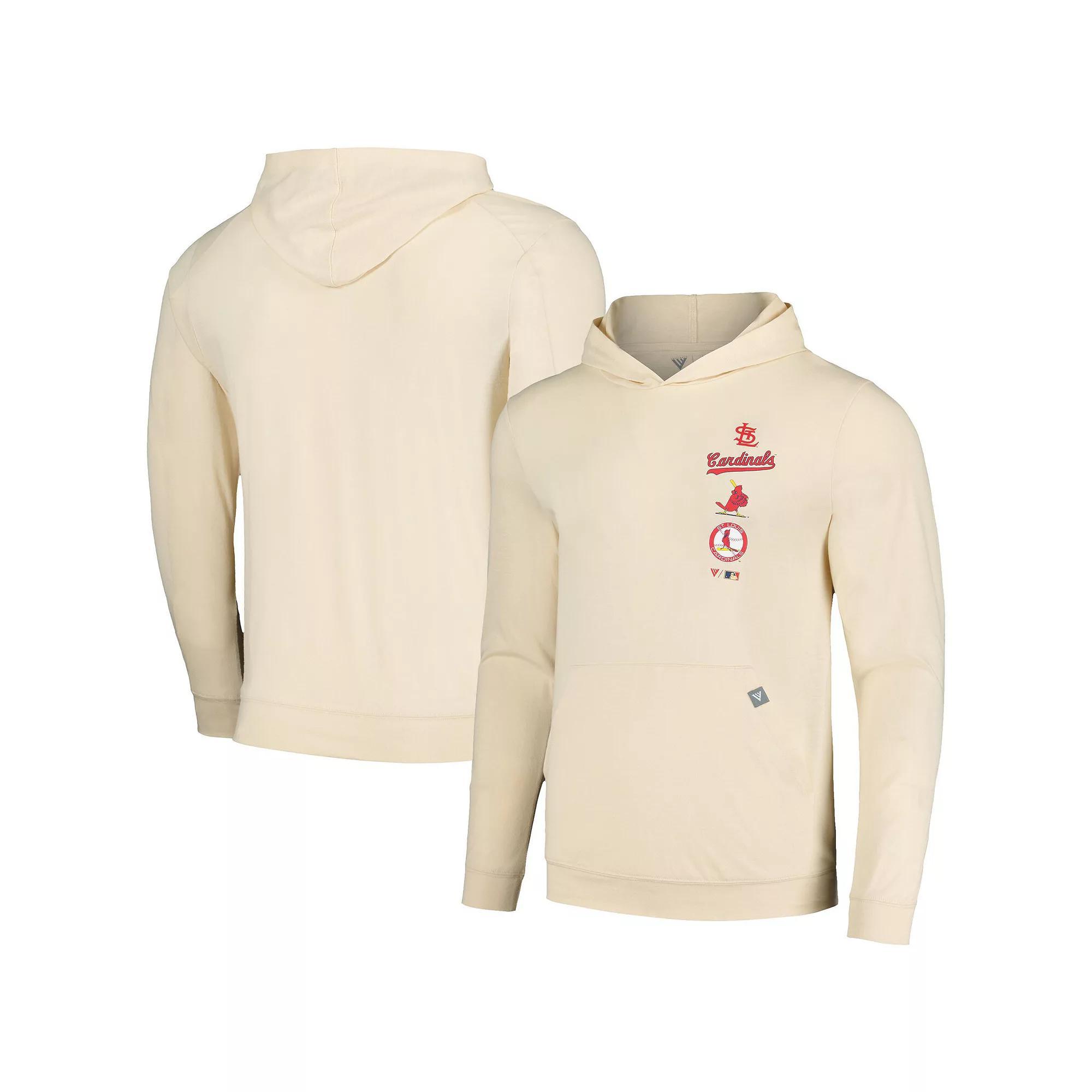 Mens Levelwear Cream St. Louis Cardinals Base Line Pullover Hoodie Product Image