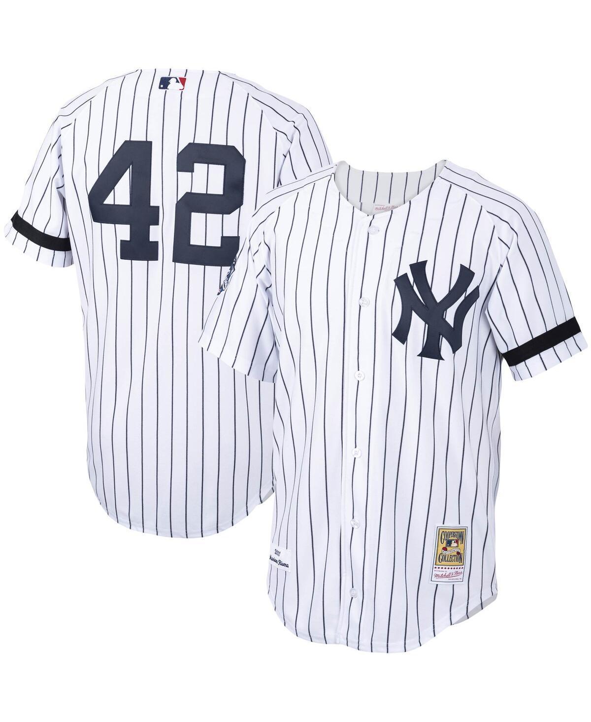 Mens Mitchell & Ness Mariano Rivera /Navy New York Yankees Home 2000 Cooperstown Collection Authentic Jersey Product Image