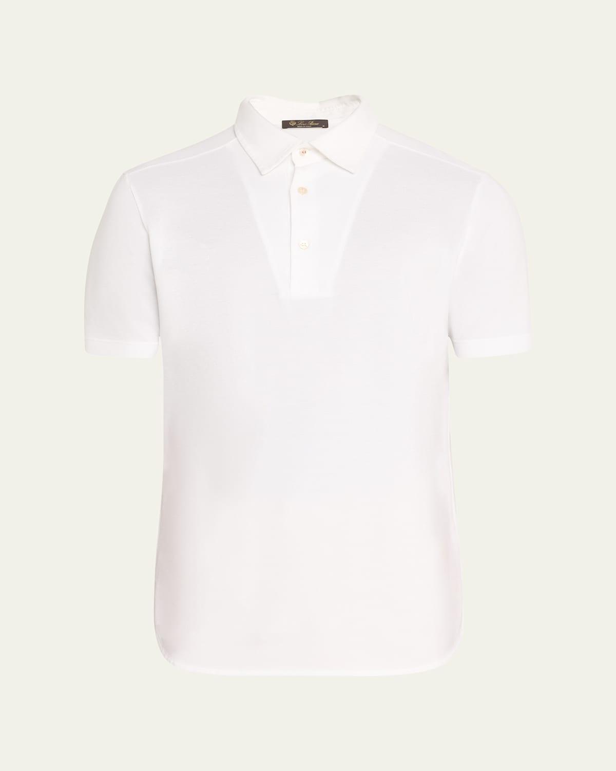 Mens Cotton Pique Polo Shirt Product Image