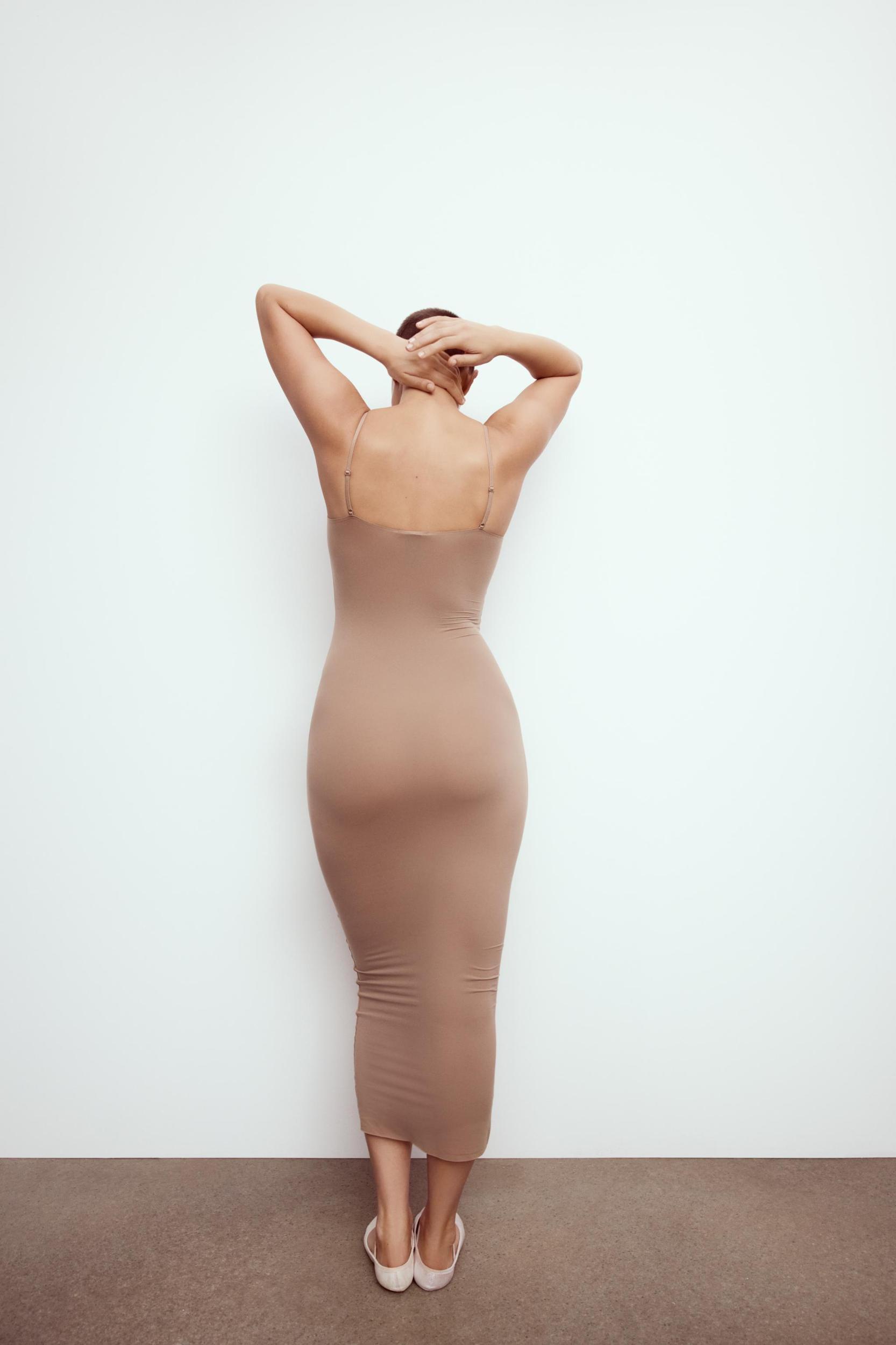 LONG POLYAMIDE DRESS Product Image