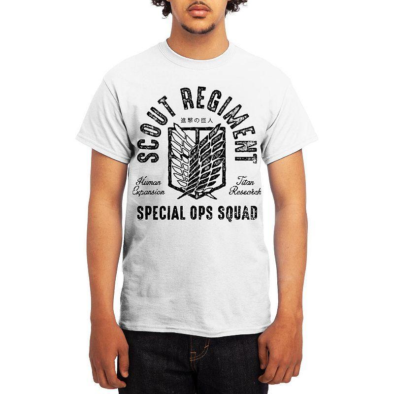 Men's Attack on Titan Eren & Titan Tee, Size: Medium, Red Product Image