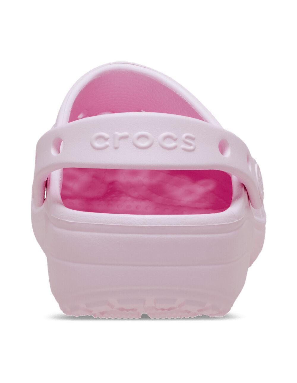 CROCS Floral Cut-Out Womens Classic Clogs - LIGHT PINK Product Image