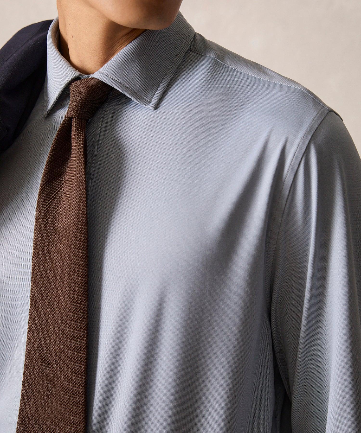 Italian Stretch Knit Dress Shirt Product Image