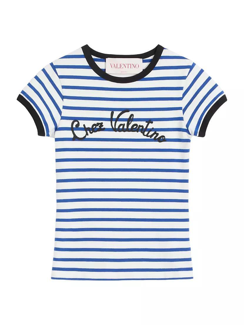 Striped Jersey Cotton T-Shirt Product Image