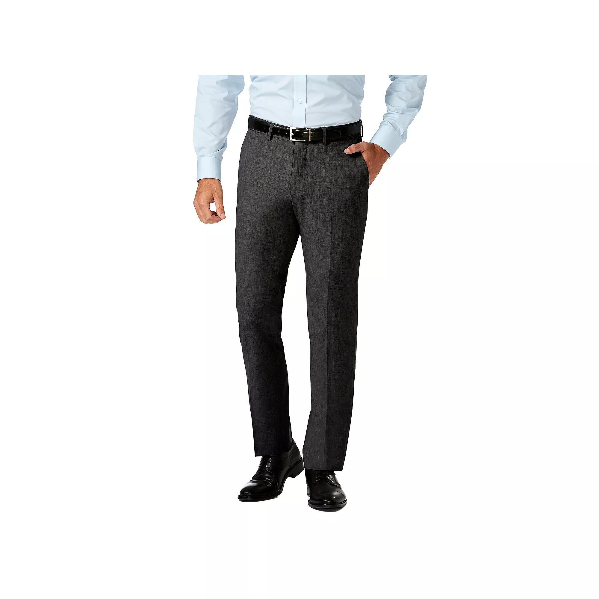 Men's J.M. Haggar Premium Slim-Fit 4-Way Stretch Flat-Front Dress Pants, Size: 38 X 32, Blue Product Image