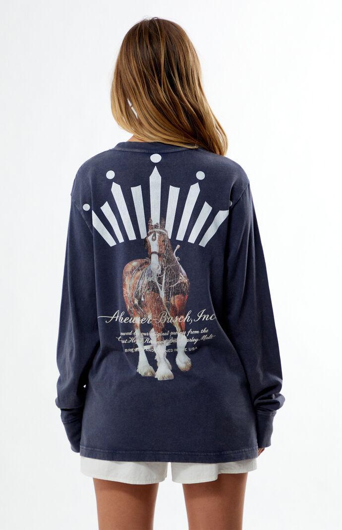 Budweiser Women's By PacSun Reversible Long Sleeve Pocket T-Shirt Product Image