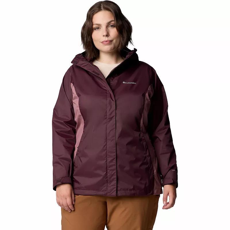 Plus Size Columbia Arcadia™ II Hooded Packable Jacket, Women's, Size: 1XL, New Black Product Image