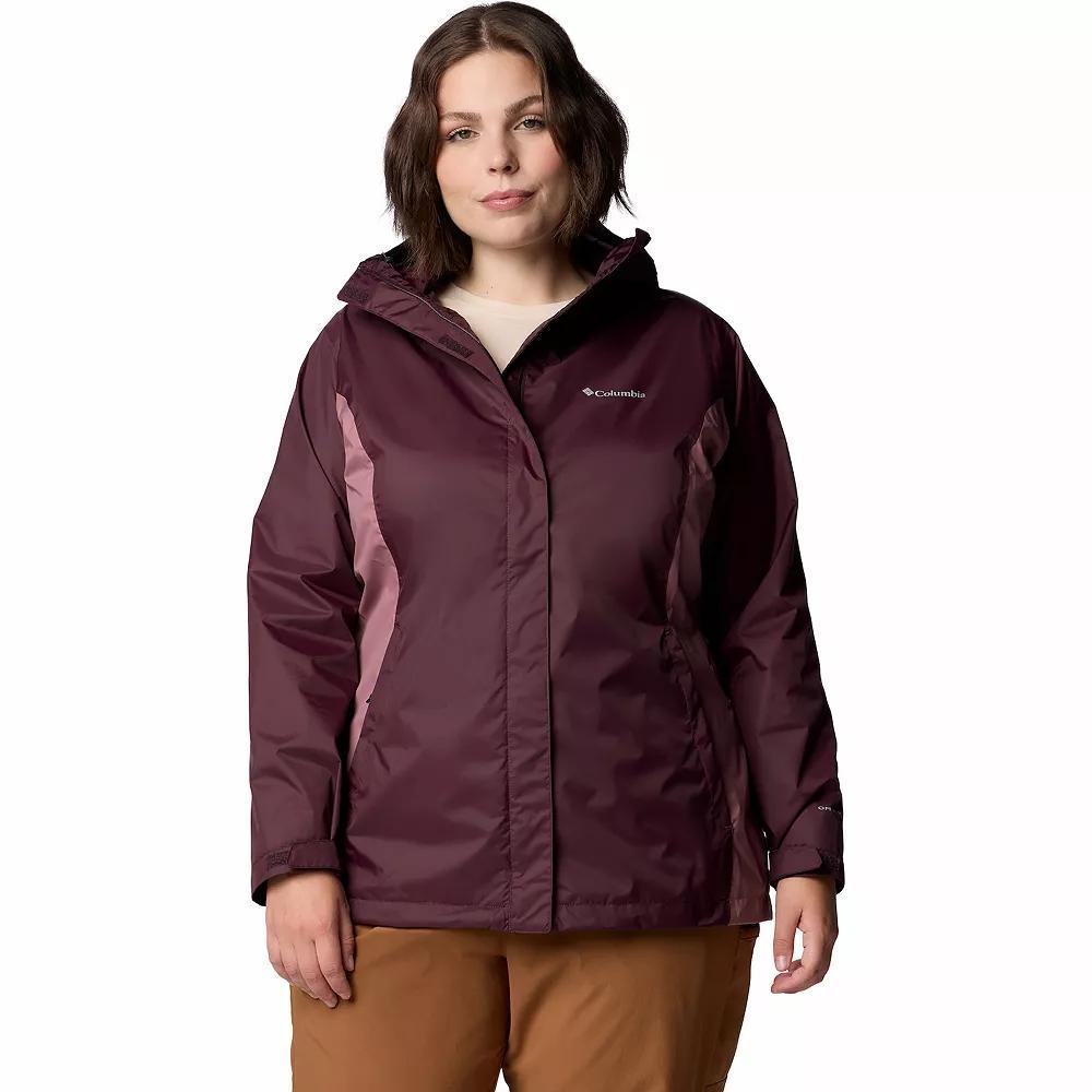 Plus Size Columbia Arcadia™ II Hooded Packable Jacket, Women's, Size: 1XL, New Black Product Image