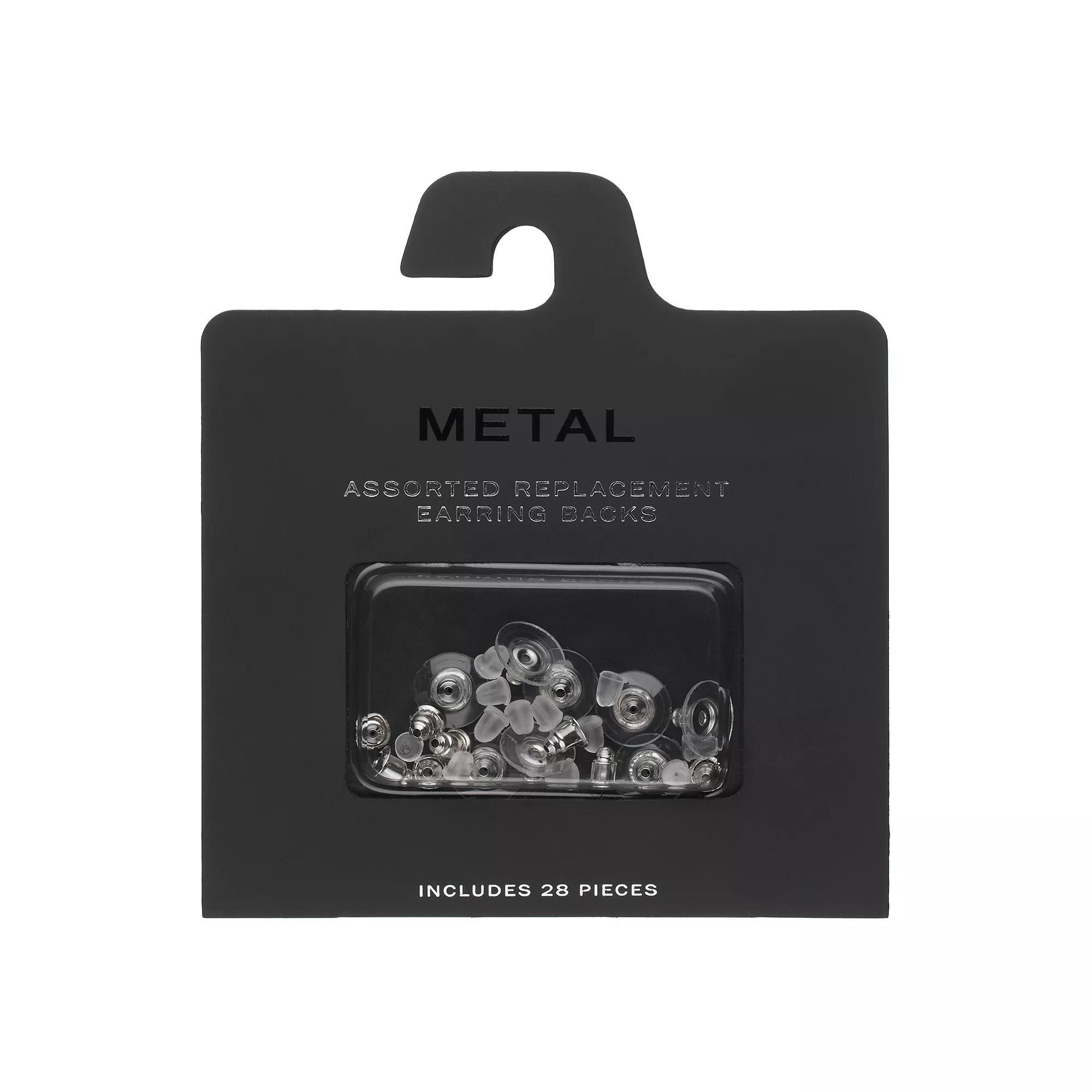 Post Earring Backing Set, Women's, Silver Tone Product Image