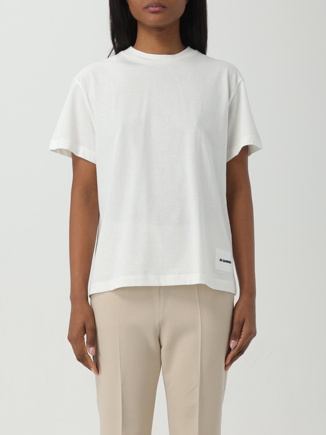 JIL SANDER Woman T-shirt White Size M Cotton Product Image