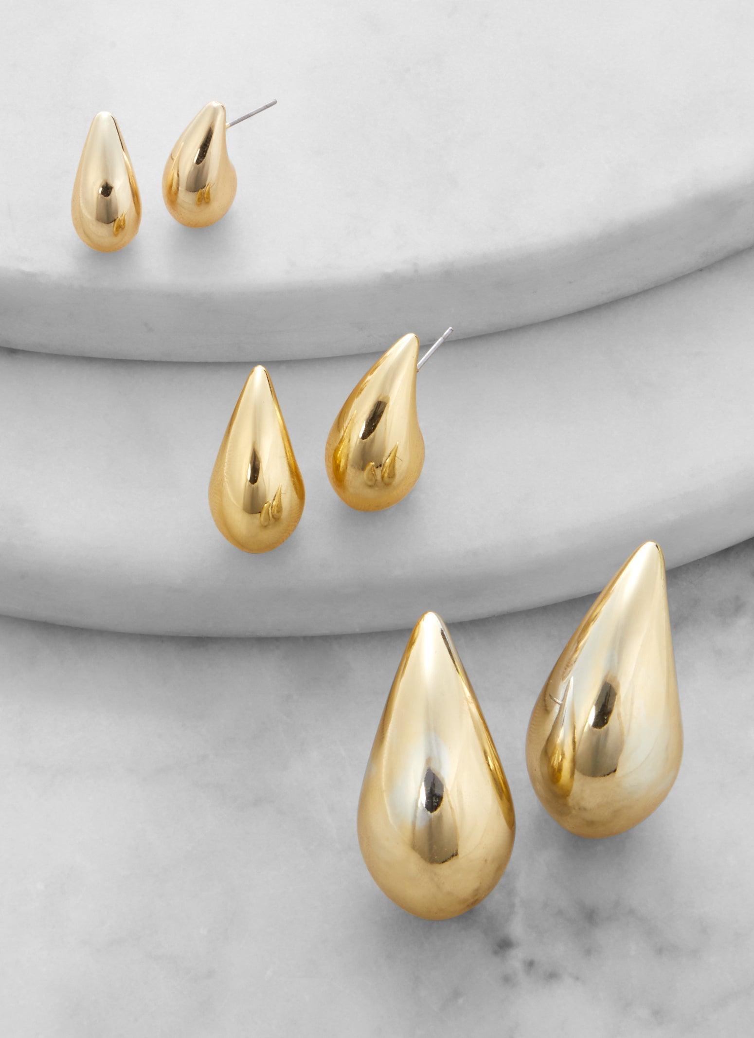 Assorted Stud and Hoop Earring Set of 6 Female Product Image