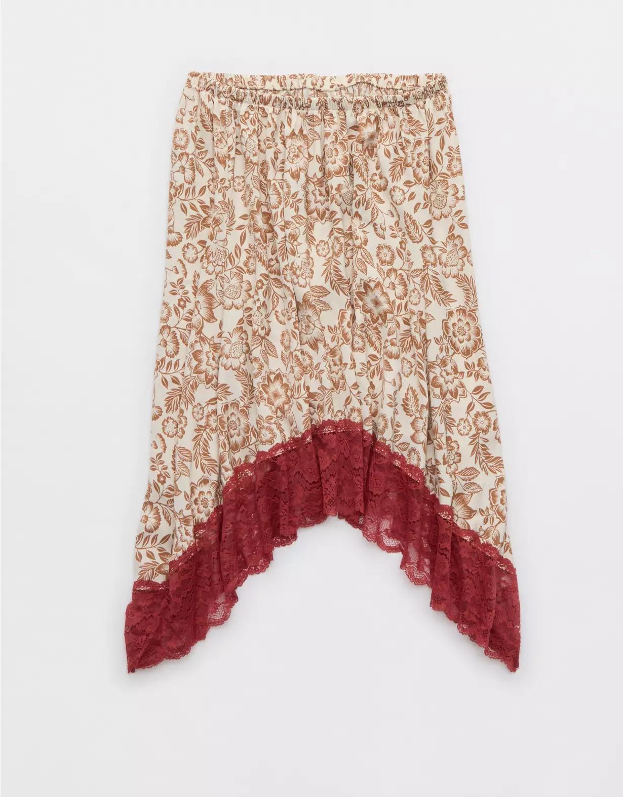 Aerie Handkerchief Midi Skirt Product Image