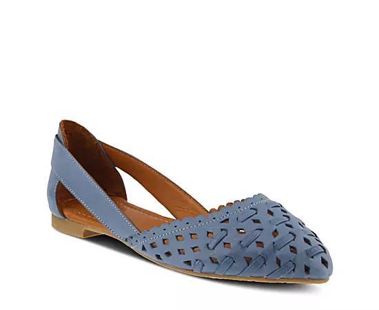 Spring Step Delorse Women's Leather Flats, Size: 35, Blue Blue Product Image