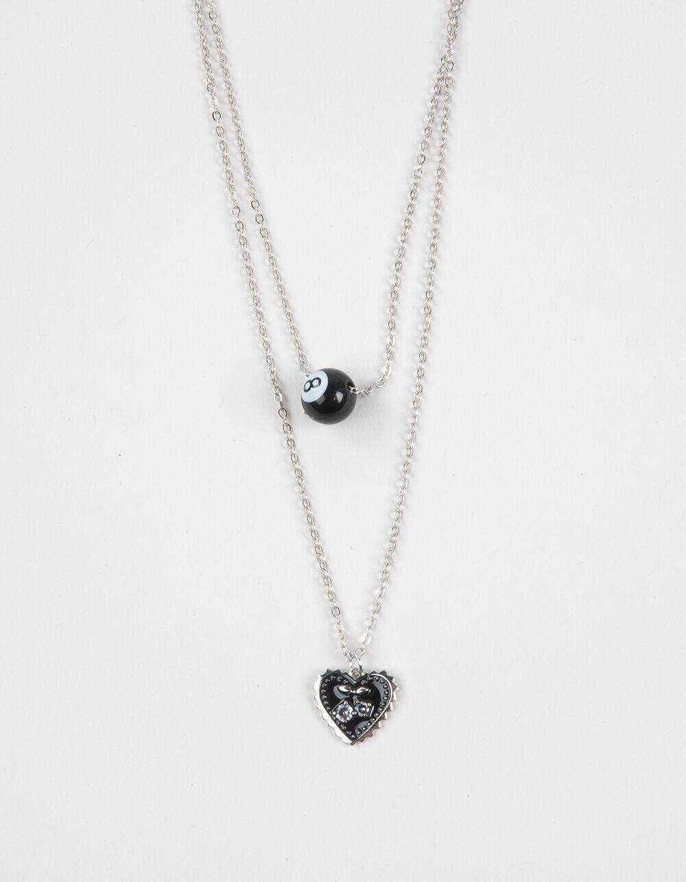 FULL TILT Layered Heart/Cherry Necklace Product Image