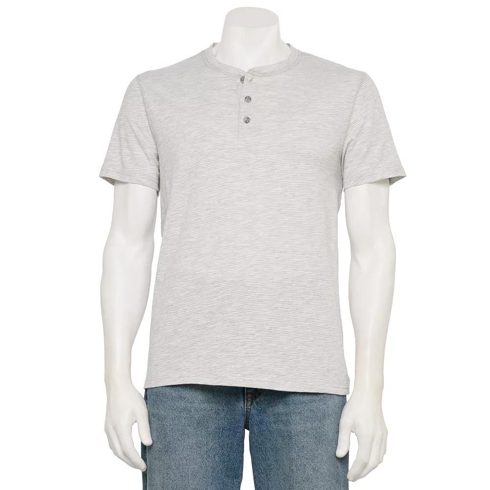 Mens Sonoma Goods For Life Adaptive Essential Short Sleeve Henley Product Image