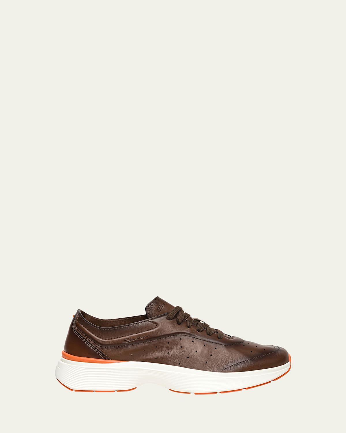 Men's Bounce Lambskin Runner Sneakers Product Image