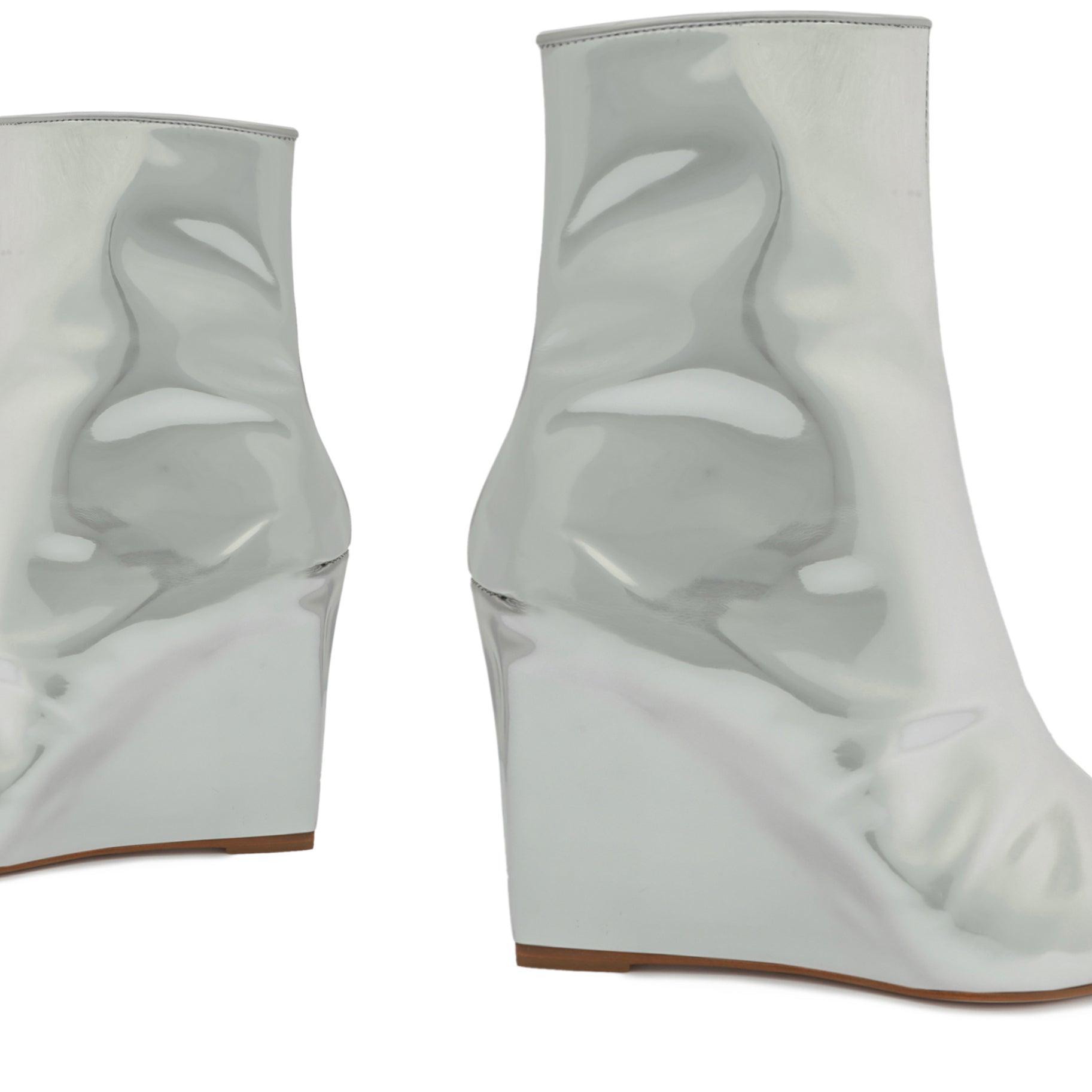 Womens Asya 100MM Suede Wedge Booties Product Image